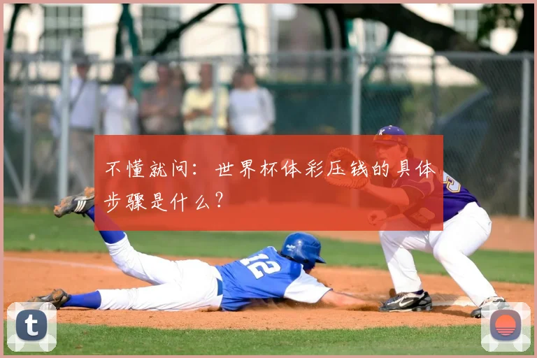 不懂就问：世界杯体彩压钱的具体步骤是什么？