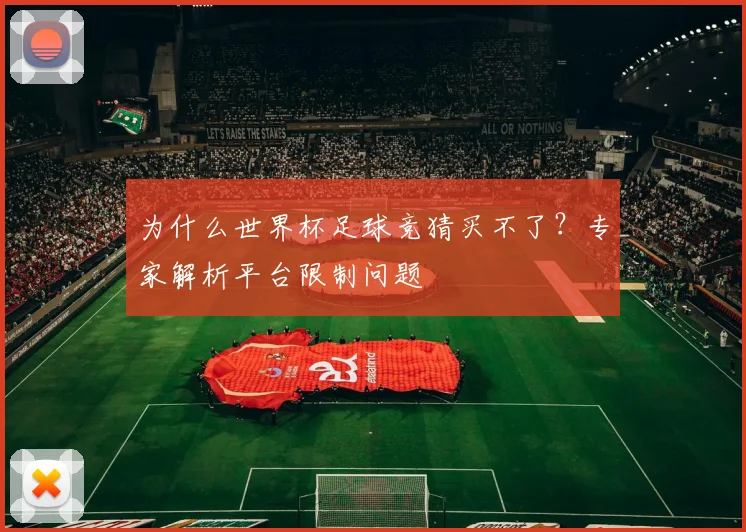 为什么世界杯足球竞猜买不了？专家解析平台限制问题