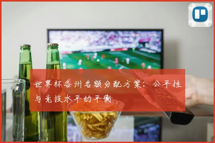 世界杯各州名额分配方案:公平性与竞技水平的平衡