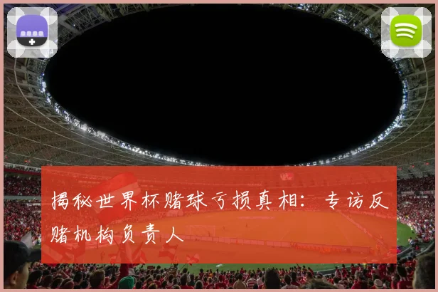 揭秘世界杯赌球亏损真相：专访反赌机构负责人